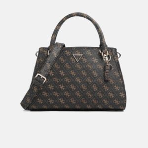 Guess Noelle Ii Γυναικεία Τσάντα Ώμου Καφέ