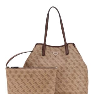 Guess Σετ Γυναικεία Τσάντα Tote Χειρός Μπεζ