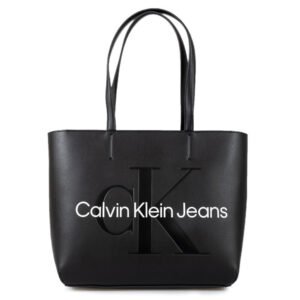 Calvin Klein Sculpted Γυναικεία Τσάντα Shopper Ώμου Μαύρη