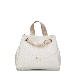 FRNC Γυναικεία Τσάντα Shopper Ώμου μπεζ/ροζ